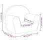 vidaXL Divano per Bambini Rosa in Morbido Peluche vidaXL Divano per Bambini Rosa in Morbido Peluche