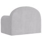 vidaXL Divano per Bambini Grigio Chiaro in Morbido Peluche vidaXL Divano per Bambini Grigio Chiaro in Morbido Peluche