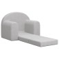 vidaXL Divano per Bambini Grigio Chiaro in Morbido Peluche vidaXL Divano per Bambini Grigio Chiaro in Morbido Peluche