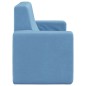 vidaXL Divano per Bambini a 2 Posti Blu in Morbido Peluche vidaXL Divano per Bambini a 2 Posti Blu in Morbido Peluche