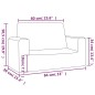 vidaXL Divano per Bambini a 2 Posti Blu in Morbido Peluche vidaXL Divano per Bambini a 2 Posti Blu in Morbido Peluche
