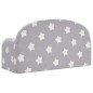 vidaXL Divano per Bambini 2 Posti Grigio Chiaro Stelle Morbido Peluche vidaXL Divano per Bambini 2 Posti Grigio Chiaro Stelle Morbido Peluche