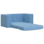 vidaXL Divano Letto per Bambini a 2 Posti Blu in Morbido Peluche vidaXL Divano Letto per Bambini a 2 Posti Blu in Morbido Peluche