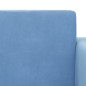 vidaXL Divano Letto per Bambini a 2 Posti Blu in Morbido Peluche vidaXL Divano Letto per Bambini a 2 Posti Blu in Morbido Peluche