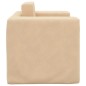 vidaXL Divano Letto per Bambini Crema in Morbido Peluche vidaXL Divano Letto per Bambini Crema in Morbido Peluche