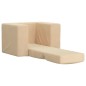 vidaXL Divano Letto per Bambini Crema in Morbido Peluche vidaXL Divano Letto per Bambini Crema in Morbido Peluche