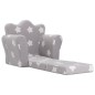 vidaXL Divano Letto Bambini Grigio Chiaro con Stelle Morbido Peluche vidaXL Divano Letto Bambini Grigio Chiaro con Stelle Morbido Peluche
