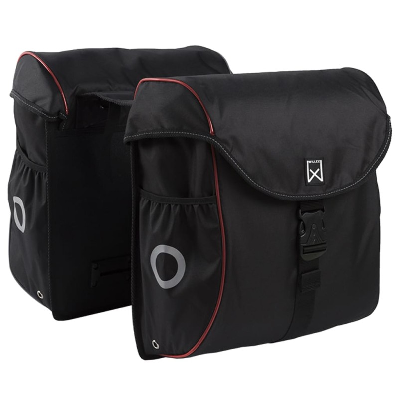 Willex Borse Laterali per Biciclette 38 L Nere e Rosse 16105 Willex Borse Laterali per Biciclette 38 L Nere e Rosse 16105