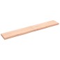 vidaXL Piano Bagno 200x30x(2-6) cm in Legno Massello Non Trattato