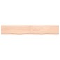 vidaXL Piano Bagno 200x30x(2-6) cm in Legno Massello Non Trattato