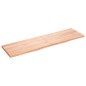 vidaXL Piano Bagno Marrone Chiaro 180x50x4 cm Legno Massello Trattato
