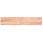 vidaXL Piano Bagno Marrone Chiaro 200x40x4 cm Legno Massello Trattato