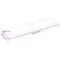vidaXL Piano Bagno Marrone Chiaro 200x40x4 cm Legno Massello Trattato