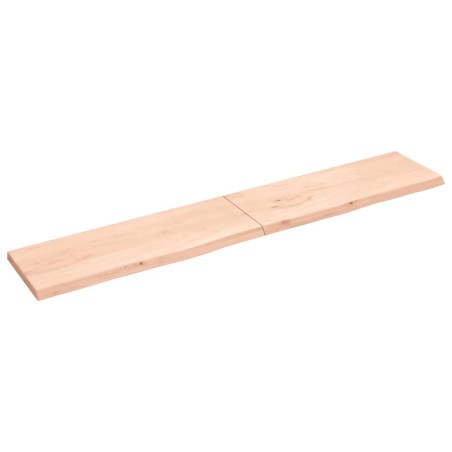 vidaXL Piano Bagno 220x40x4 cm in Legno Massello Non Trattato