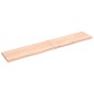 vidaXL Piano Bagno 220x40x4 cm in Legno Massello Non Trattato