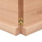 vidaXL Piano Bagno Marrone Chiaro 200x50x4 cm Legno Massello Trattato