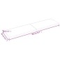 vidaXL Piano Bagno Marrone Chiaro 200x50x4 cm Legno Massello Trattato