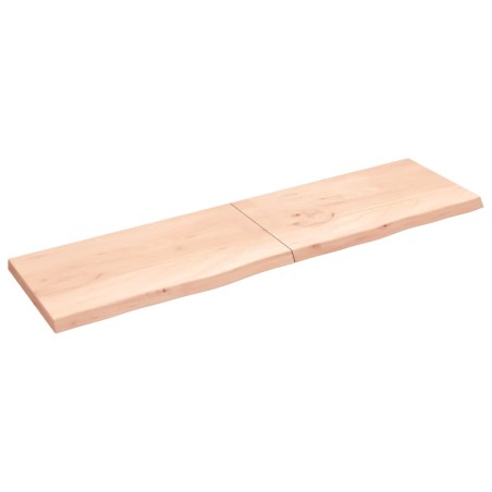 vidaXL Piano Bagno 220x60x6 cm in Legno Massello Non Trattato