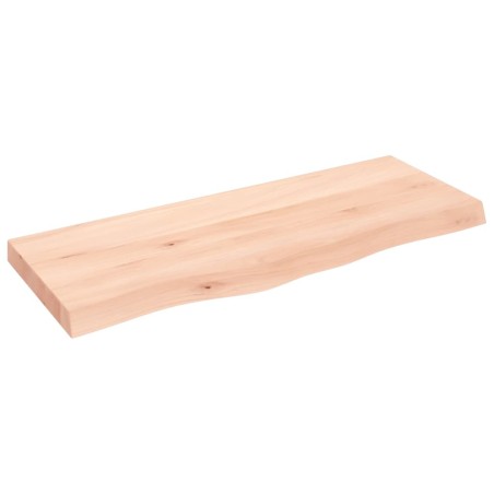 vidaXL Piano Bagno 100x40x6 cm in Legno Massello Non Trattato