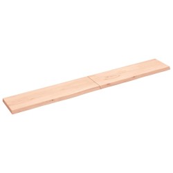 vidaXL Piano Bagno 220x30x4 cm in Legno Massello Non Trattato