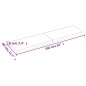 vidaXL Piano Bagno 160x40x6 cm in Legno Massello Non Trattato