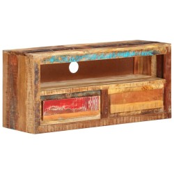Mobili Porta TV 2pz 88x30x40 cm in Legno Massello di Recupero