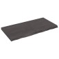 vidaXL Piano Bagno Grigio Scuro 120x60x6 cm Legno Massello Trattato
