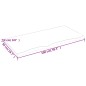 vidaXL Piano Bagno Marrone Chiaro 100x50x2 cm Legno Massello Trattato vidaXL Piano Bagno Marrone Chiaro 100x50x2 cm Legno Massello Trattato