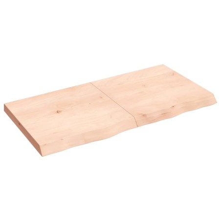 vidaXL Piano Bagno 120x60x(2-6) cm in Legno Massello Non Trattato