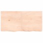 vidaXL Piano Bagno 120x60x(2-6) cm in Legno Massello Non Trattato