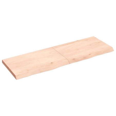 vidaXL Piano Bagno 120x40x4 cm in Legno Massello Non Trattato
