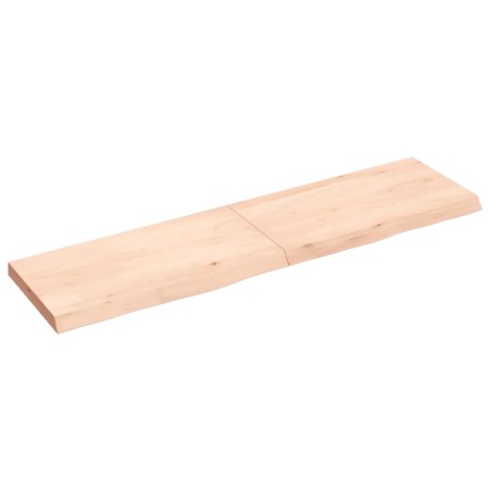 vidaXL Piano Bagno 120x30x4 cm in Legno Massello Non Trattato