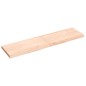 vidaXL Piano Bagno 120x30x4 cm in Legno Massello Non Trattato