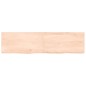 vidaXL Piano Bagno 120x30x4 cm in Legno Massello Non Trattato