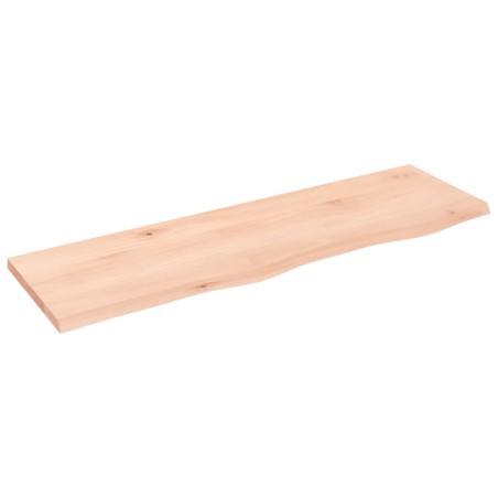 vidaXL Piano Bagno 100x30x2 cm in Legno Massello Non Trattato