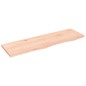 vidaXL Piano Bagno 100x30x2 cm in Legno Massello Non Trattato