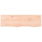 vidaXL Piano Bagno 100x30x2 cm in Legno Massello Non Trattato
