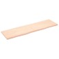 vidaXL Piano Bagno 180x50x4 cm in Legno Massello Non Trattato