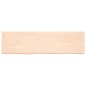 vidaXL Piano Bagno 180x50x4 cm in Legno Massello Non Trattato