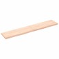 vidaXL Piano Bagno 160x30x(2-4) cm in Legno Massello Non Trattato