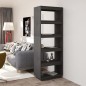 vidaXL Libreria/Divisorio Grigio 60x35x167cm in Legno Massello di Pino vidaXL Libreria/Divisorio Grigio 60x35x167cm in Legno Massello di Pino