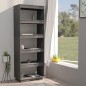vidaXL Libreria/Divisorio Grigio 60x35x167cm in Legno Massello di Pino vidaXL Libreria/Divisorio Grigio 60x35x167cm in Legno Massello di Pino