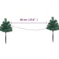 Sentiero Alberi di Natale 6 pz con LED Bianco Caldo 45 cm PVC Sentiero Alberi di Natale 6 pz con LED Bianco Caldo 45 cm PVC