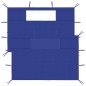 vidaXL Pareti con Finestre per Gazebo 2 pz Blu vidaXL Pareti con Finestre per Gazebo 2 pz Blu
