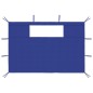 vidaXL Pareti con Finestre per Gazebo 2 pz Blu vidaXL Pareti con Finestre per Gazebo 2 pz Blu