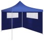 vidaXL Pareti con Finestre per Gazebo 2 pz Blu vidaXL Pareti con Finestre per Gazebo 2 pz Blu