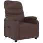 vidaXL Poltrona Reclinabile Elettrica Marrone in Similpelle