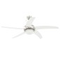 vidaXL Ventilatore da Soffitto Decorato con Luce 128 cm Bianco vidaXL Ventilatore da Soffitto Decorato con Luce 128 cm Bianco