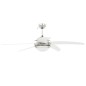 vidaXL Ventilatore da Soffitto Decorato con Luce 128 cm Bianco vidaXL Ventilatore da Soffitto Decorato con Luce 128 cm Bianco