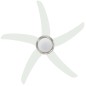 vidaXL Ventilatore da Soffitto Decorato con Luce 128 cm Bianco vidaXL Ventilatore da Soffitto Decorato con Luce 128 cm Bianco